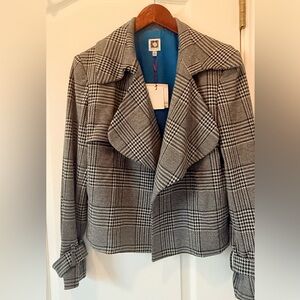 Women's houndstooth Gray Jacket: